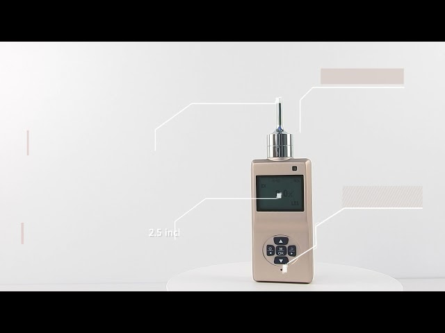中国 ES20B Handheld gas detector for H2O2, 0-500ppm, with Built-in high performance suction pump 販売